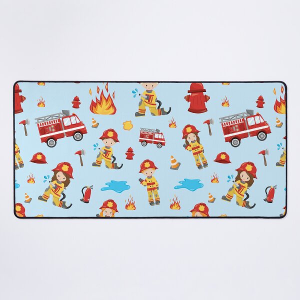 Item preview, Kawaii Firefighter Pattern designed and sold by TamGustam.