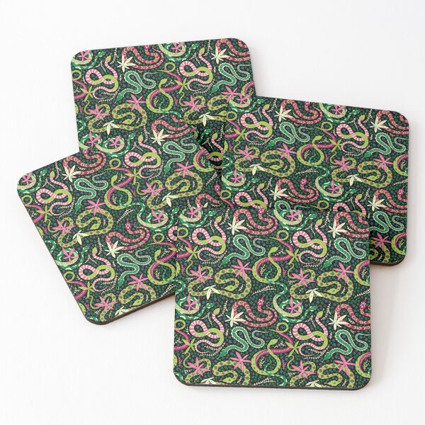 Item preview, Snake tropical pattern designed and sold by Yuliia Bahniuk.