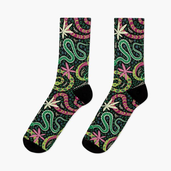 Item preview, Snake tropical pattern designed and sold by Yuliia Bahniuk.