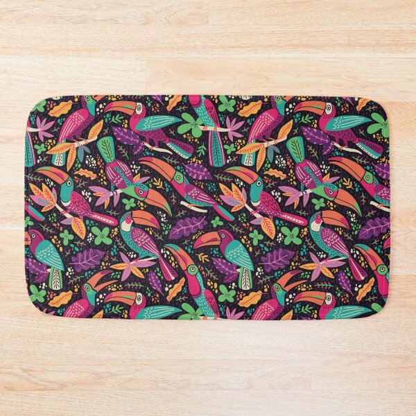 Item preview, Tropical Toucan Colorful Pattern designed and sold by Yuliia Bahniuk.