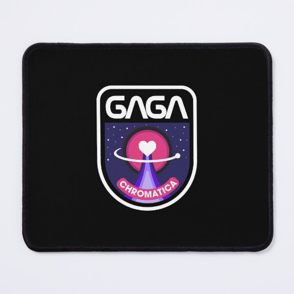 Item preview, Lady Gaga Chromatica Mission Patch (White on Black) designed and sold by Fox Newton.