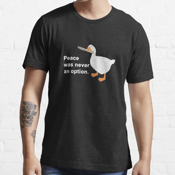 Untitled Goose Game Cross Stitch Peace Was Never an Option 