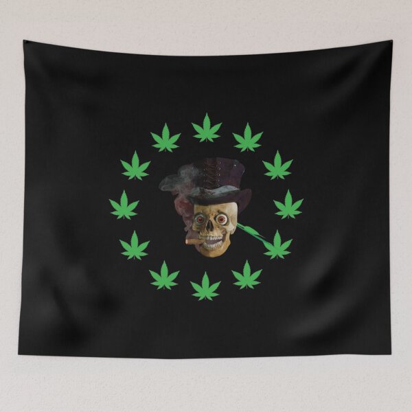 Item preview, Weed Marijuana Skull Smoking. designed and sold by BestDesignbySof.