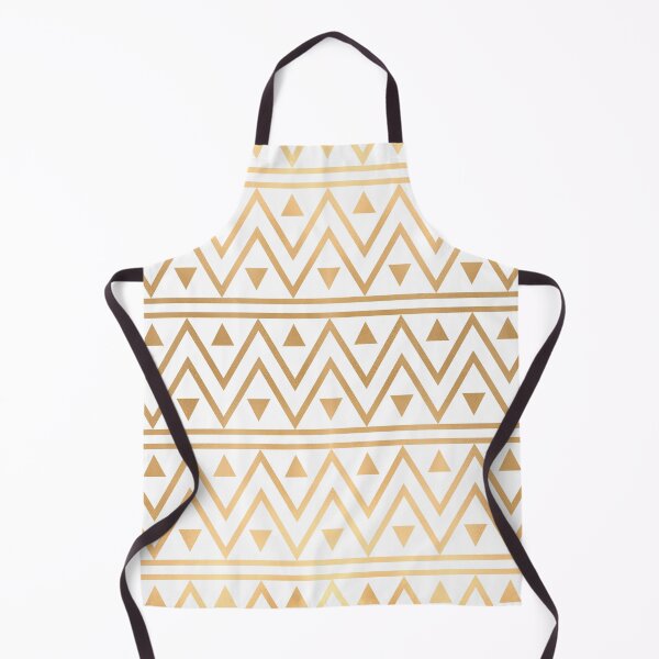 Item preview, White & Gold Chevron Pattern designed and sold by Blue-Banana.
