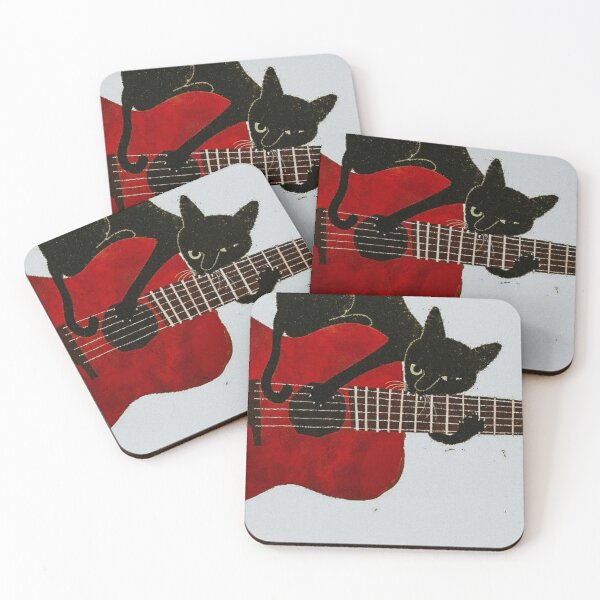 Artikelvorschau, Miezekatze spielt Gitarre / Katzenmusik entworfen und verkauft von apopofbeauty.