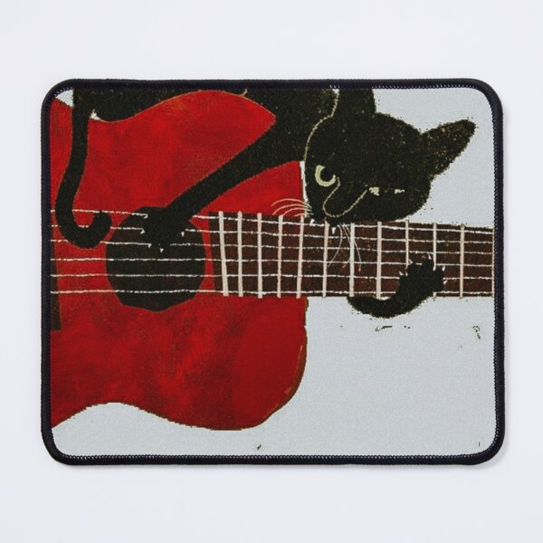 Item preview, Kitty Playing Guitar / Cat Music designed and sold by apopofbeauty.
