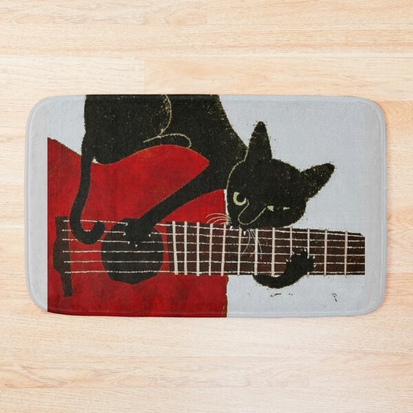 Artikelvorschau, Miezekatze spielt Gitarre / Katzenmusik entworfen und verkauft von apopofbeauty.