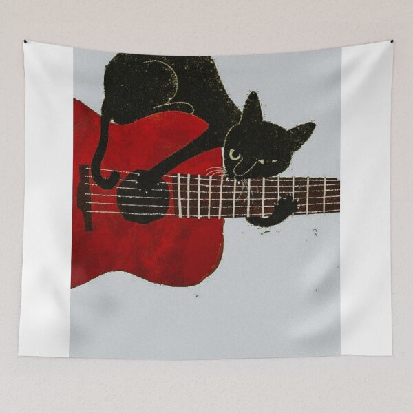Item preview, Kitty Playing Guitar / Cat Music designed and sold by apopofbeauty.