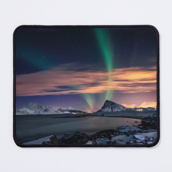 Item preview, green mixed northern lights with orange skies designed and sold by ImRotem.
