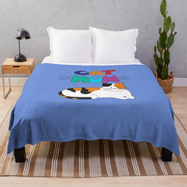 Cat Mom Cat Lover Gif Cat  Throw Blanket