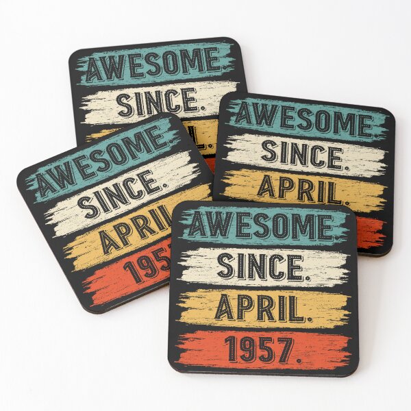 Item preview, 65 Years Old Gifts Awesome Since April 1957 65th Birthday designed and sold by MoHaCo.