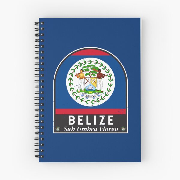 Item preview, Belize Flag Emblem Distressed Vintage designed and sold by KrisSidDesigns.