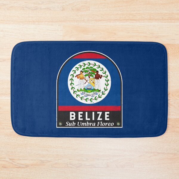 Item preview, Belize Flag Emblem Distressed Vintage designed and sold by KrisSidDesigns.
