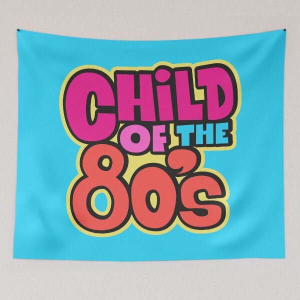 Item preview, Child of the 80`s, neon color pop era, nostalgia designed and sold by Boogosh.