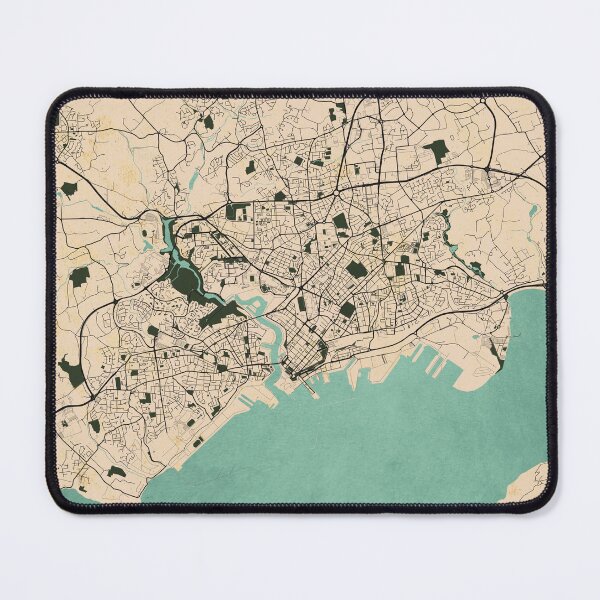 Item preview, Brest City Map of Brittany, France - Vintage designed and sold by deMAP.