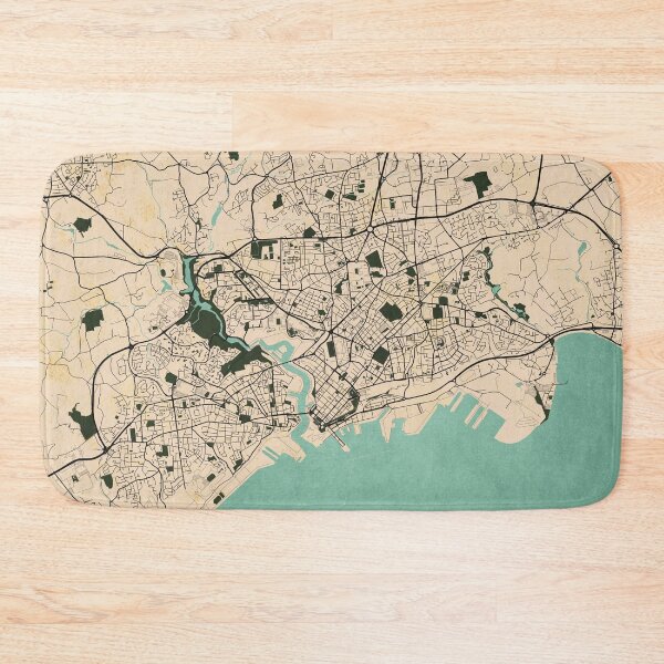 Item preview, Brest City Map of Brittany, France - Vintage designed and sold by deMAP.