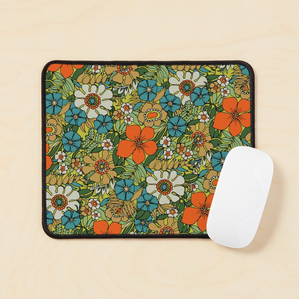 70s Plate Mouse Pad