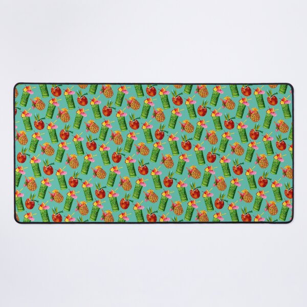 Item preview, Tiki Cocktail Pattern - Teal designed and sold by Kelly  Gilleran.