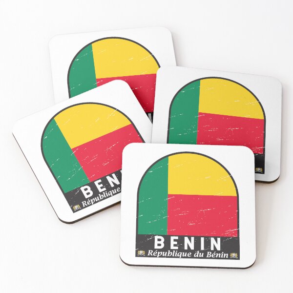 Item preview, Benin Flag Emblem Distressed Vintage designed and sold by KrisSidDesigns.