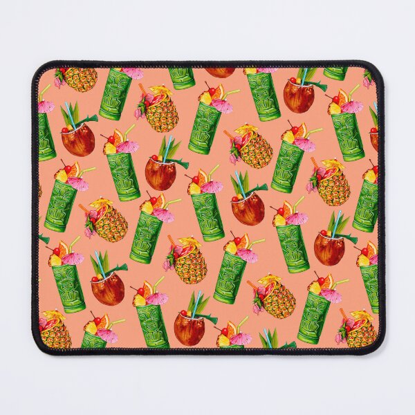 Item preview, Tiki Cocktail Pattern - Peach designed and sold by Kelly  Gilleran.