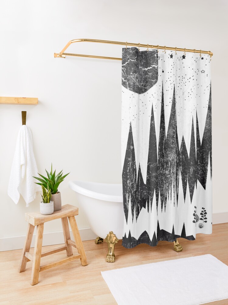 Alternate view of Moonshine Shower Curtain