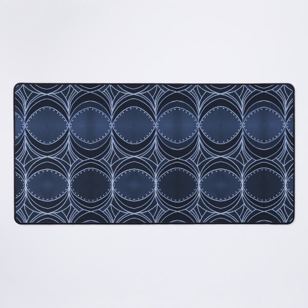 Item preview, Geometrical Pattern in White and Dark Blue designed and sold by ckylin.