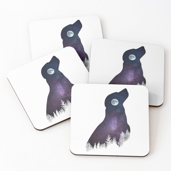Item preview, Dog galaxy moon staring designed and sold by AR-Illustration.