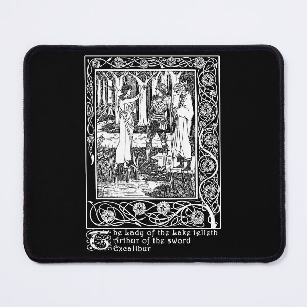 Item preview, Lady of the Lake, Excalibur, Arthurian Gift, Myths and Legends, King Arthur Vintage Illustration designed and sold by Proverbial Wisdom Design.