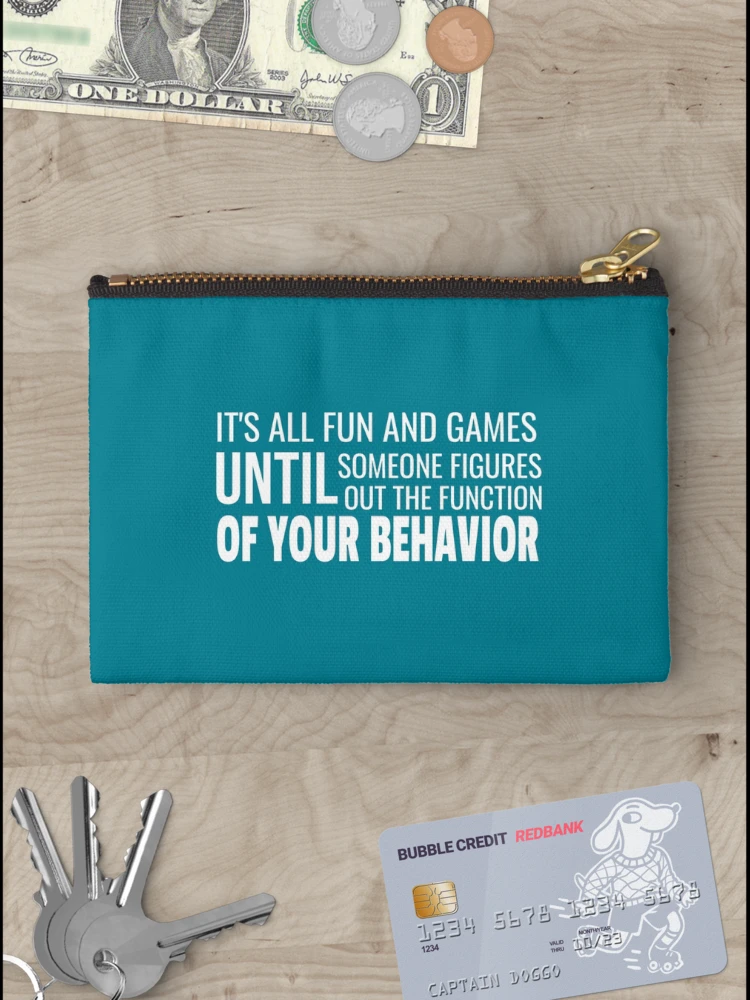 Thumbnail 3 of 4, Zipper Pouch, Behavior Function Joke designed and sold by ClubWildStore.