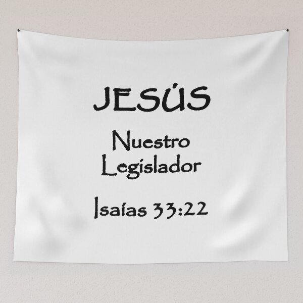Item preview, Isaiah 33:22 Jesus Our Lawgiver Spanish Bible Verse designed and sold by NombresDeJesus.