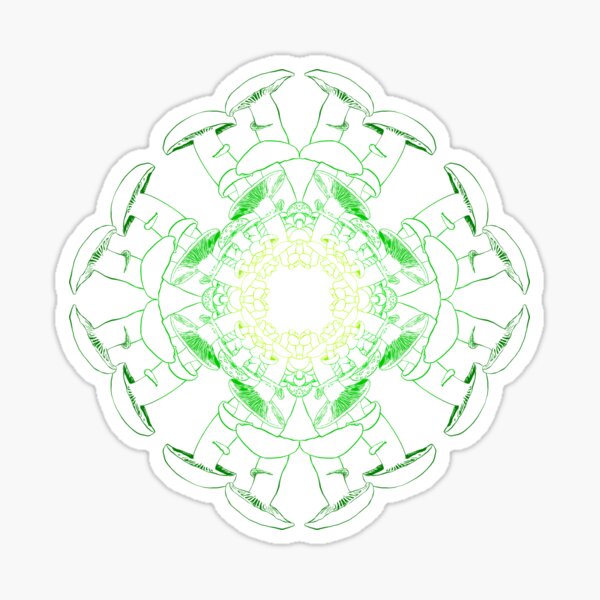 Mushroom Circle Sticker
