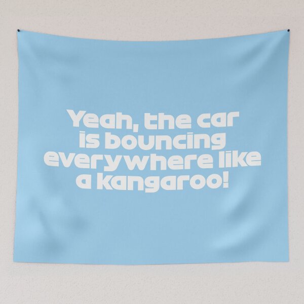 Item preview, GAS. The Car Is Bouncing Everywhere Like a Kangaroo! - Best Team Radio Miami GP 2022 Season (White/Light Blue BG) designed and sold by FilipeFerreira.