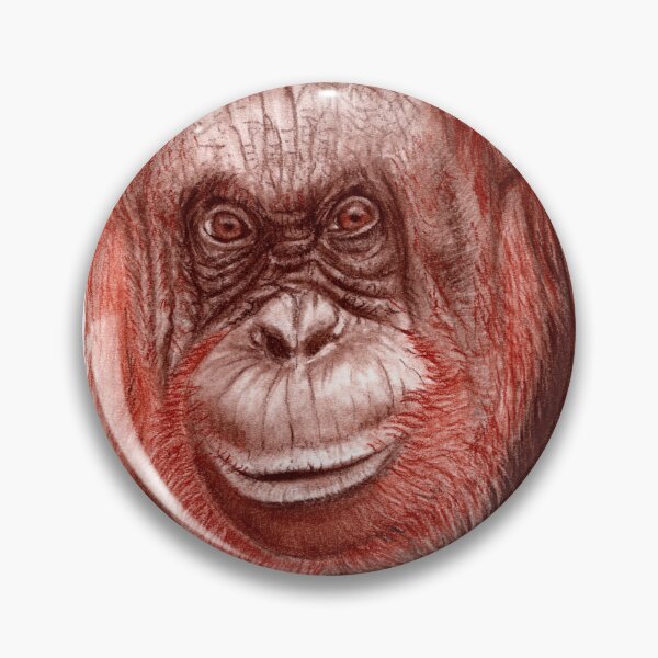 Item preview, Female orangutan portrait designed and sold by SylvieG18.