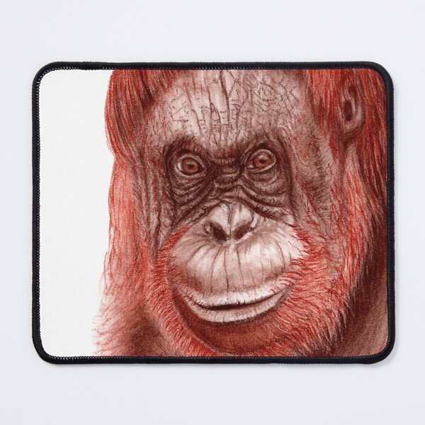 Item preview, Female orangutan portrait designed and sold by SylvieG18.