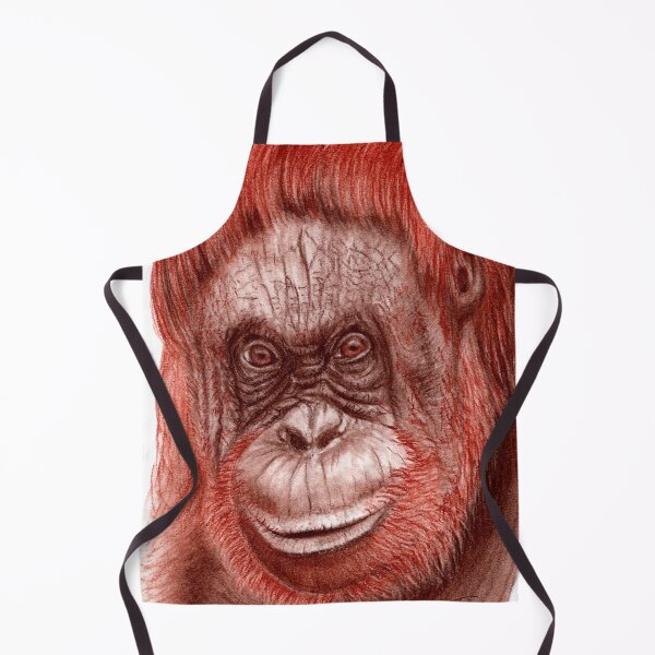 Item preview, Female orangutan portrait designed and sold by SylvieG18.