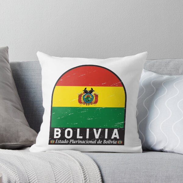 Item preview, Bolivia Flag Emblem Distressed Vintage designed and sold by KrisSidDesigns.