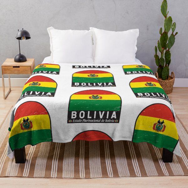 Item preview, Bolivia Flag Emblem Distressed Vintage designed and sold by KrisSidDesigns.