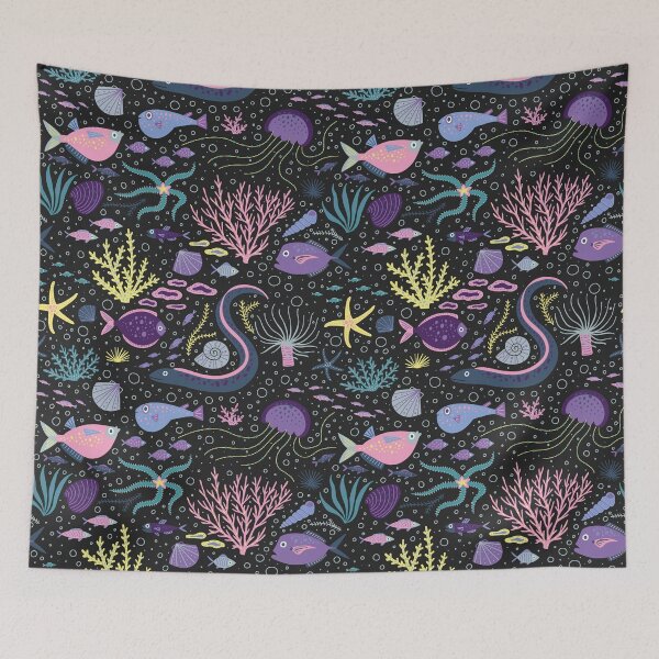 Item preview, Underwater life pattern designed and sold by Yuliia Bahniuk.