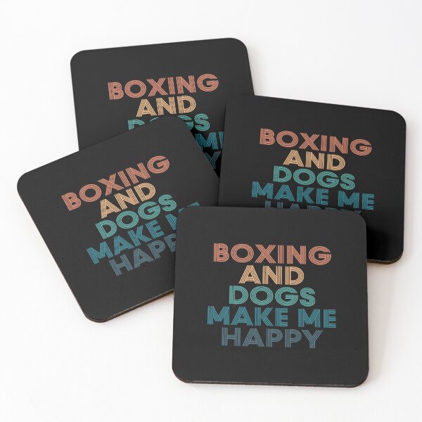 Item preview, Boxing And Dogs Make Me Happy- Gift for Boxing & Dogs Fans designed and sold by kindxinn.