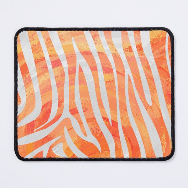 Item preview, Zebra Orange and White Print designed and sold by ImagineThatNYC.