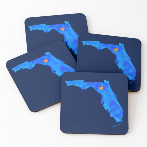 Item preview, Watercolor Gainesville Love on Dark Blue designed and sold by Katie O'Shaughnessy.