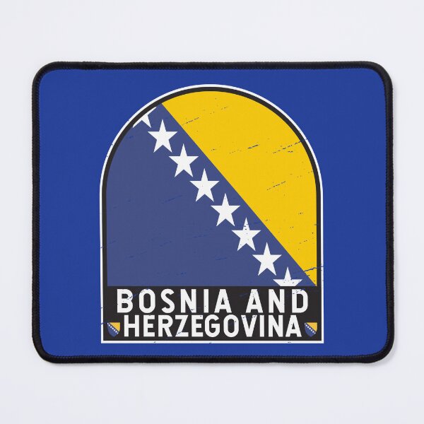 Item preview, Bosnia and Herzegovina Flag Emblem Distressed Vintage designed and sold by KrisSidDesigns.