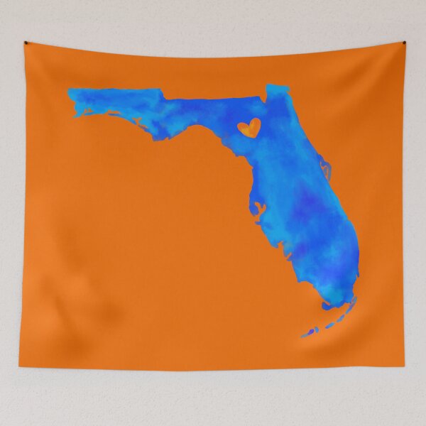 Item preview, Watercolor Gainesville Love on Orange designed and sold by Katie O'Shaughnessy.