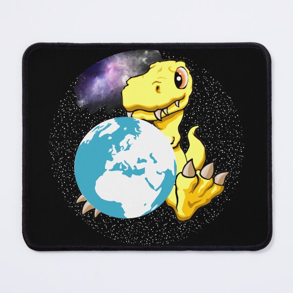 Item preview, Earth day, Yellow T-rex Dinosaur holding Mother Earth #2 designed and sold by Hypnotees.