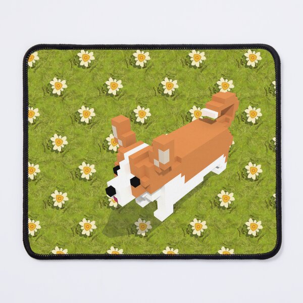 Item preview, Voxel dog and the flowers designed and sold by wagnerps.