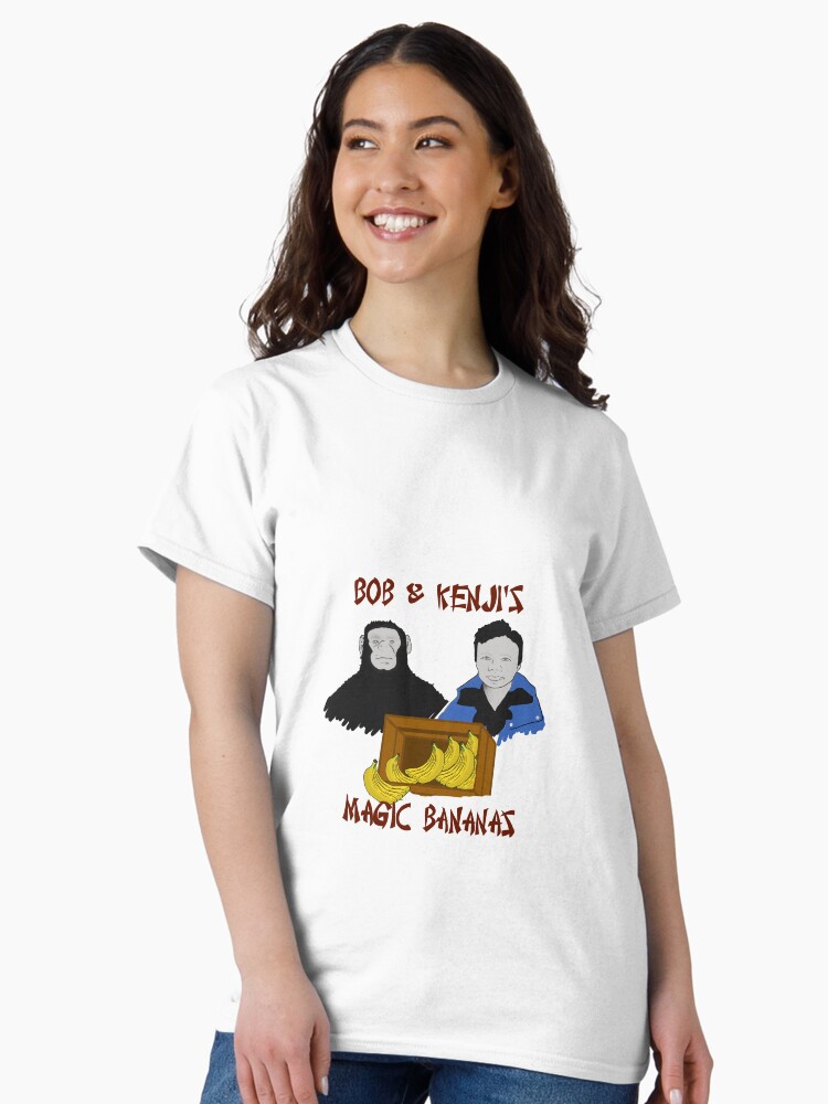 Thumbnail 2 of 7, Classic T-Shirt, Magic Bananas [Red Font] designed and sold by darkmyre.