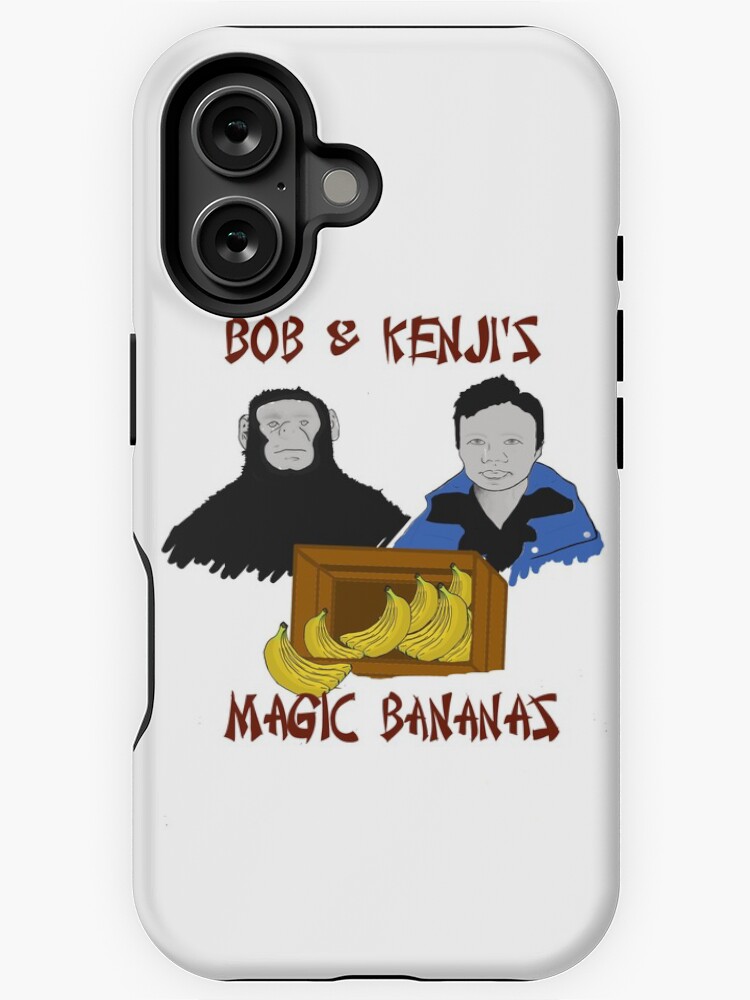 Thumbnail 1 of 4, iPhone Case, Magic Bananas [Red Font] designed and sold by darkmyre.