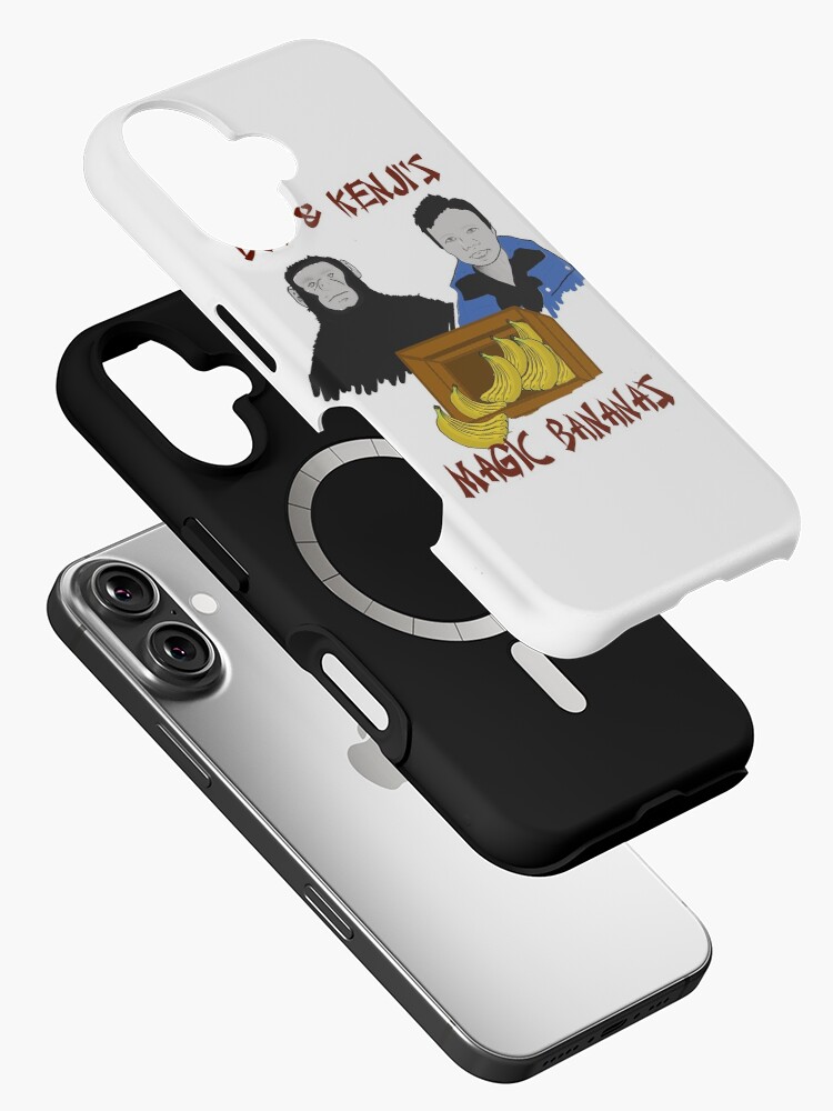 Thumbnail 2 of 4, iPhone Case, Magic Bananas [Red Font] designed and sold by darkmyre.