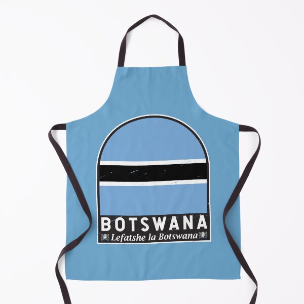 Item preview, Botswana Flag Emblem Distressed Vintage designed and sold by KrisSidDesigns.
