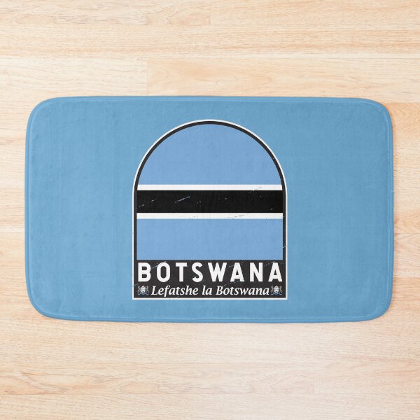 Item preview, Botswana Flag Emblem Distressed Vintage designed and sold by KrisSidDesigns.